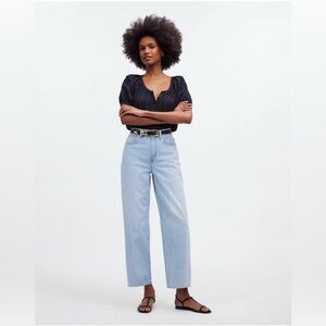 Madewell Perfect Vintage Wide Leg Crop Jean 🩵